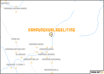 map of Kampung Kuala Geliting