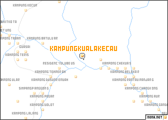 map of Kampung Kuala Kecau