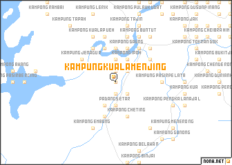 map of Kampung Kuala Menjing