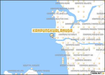 map of Kampung Kuala Muda