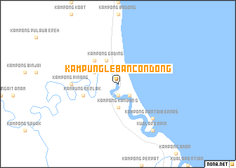 map of Kampung Leban Condong