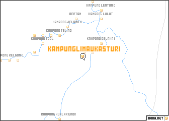 map of Kampung Limau Kasturi