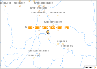 map of Kampung Nanga Maruyu