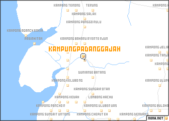 map of Kampung Padang Gajah