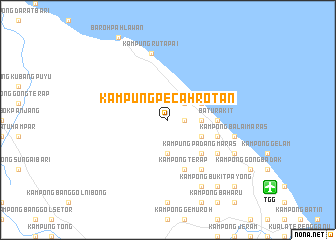 map of Kampung Pecah Rotan