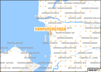 map of Kampung Penaga