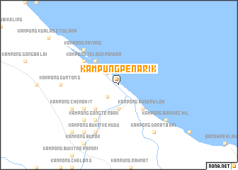 map of Kampung Penarik