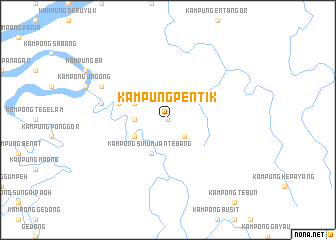 map of Kampung Pentik