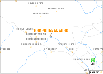 map of Kampung Sedenak