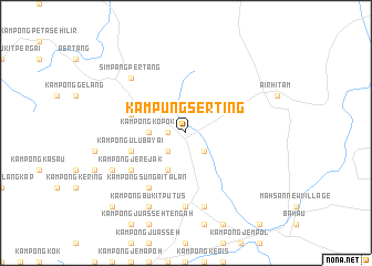 map of Kampung Serting