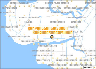 map of Kampung Sungai Sumun