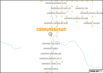 map of Kampung Susun