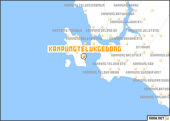 map of Kampung Teluk Gedong