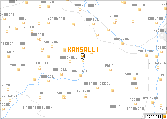 map of Kamsal-li