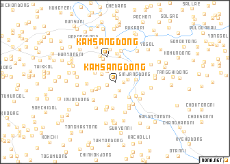 map of Kamsang-dong