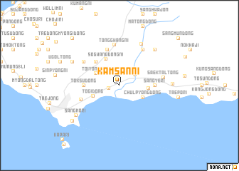 map of Kamsan-ni