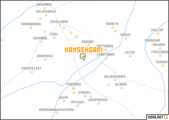 map of Kamseh Garī