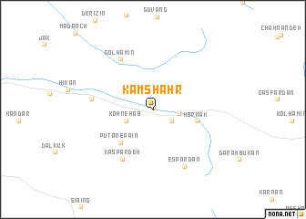 map of Kamshahr