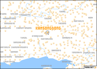 map of Kamsŏng-dong