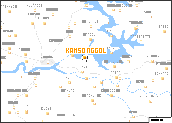 map of Kamsŏng-gol