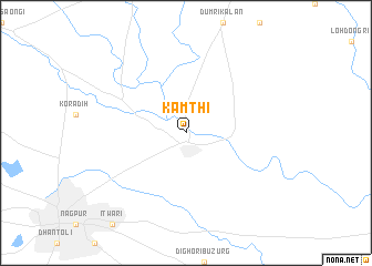 map of Kāmthi