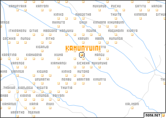 map of Kamunyuini