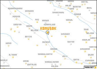 map of Kāmūsak