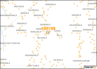 map of Kamyāb