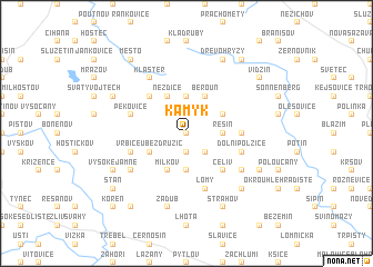 map of Kamýk