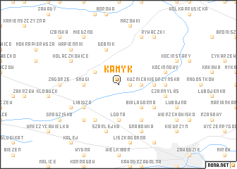 map of Kamyk