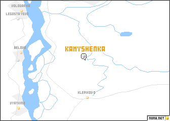 map of Kamyshenka