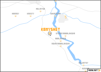 map of Kamyshet