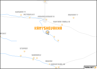 map of Kamyshevakha