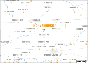 map of Kamyshovka