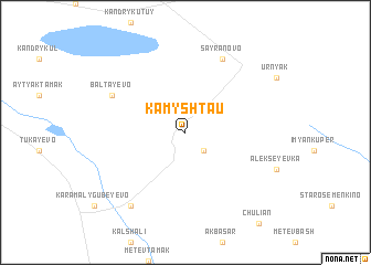 map of Kamysh-Tau