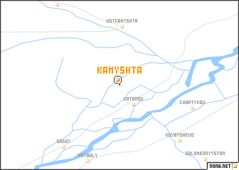 map of Kamyshta