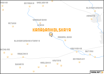 map of Kanada-Nikol\