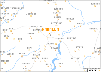 map of Kanalla