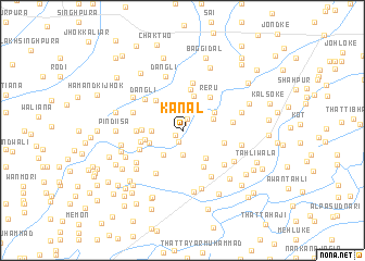 map of Kanal
