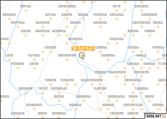 map of Kanama