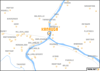map of Kanauga