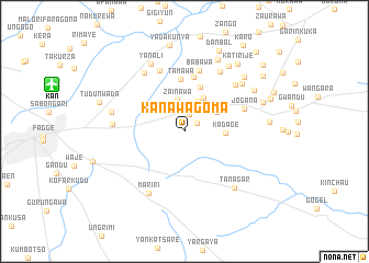 map of Kanawa Goma