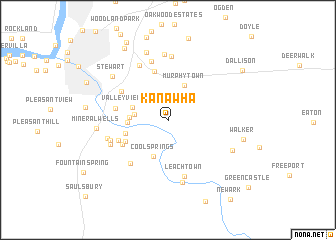 map of Kanawha