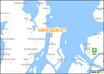map of Kanazogalet