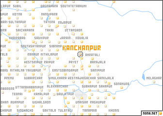 map of Kānchanpur