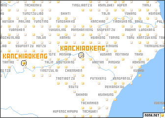 map of Kan-chiao-k\