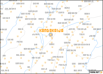 map of Kandakaija