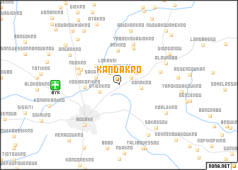 map of Kandakro
