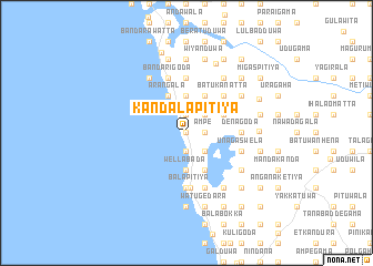 map of Kandalapitiya