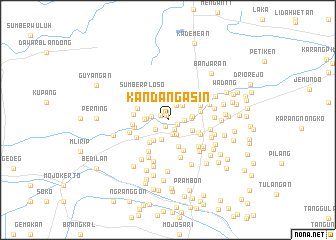 map of Kandangasin